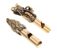 BELLIFFY 2pcs Creative Keyring Pendant Emergency Whistle for Hiking Outdoor Survival Whistle Loud Sound