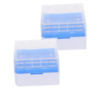 BELLIFFY 2pcs Cryogenic Freezer Box Pp Plastic Lab Storage for Liquid Tube Sample Use in Laboratories