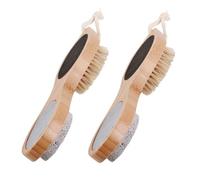 BELLIFFY 2Pcs Double-Sided Callus Remover Foot File for Heel Repair Ergonomic Dead Skin Exfoliator Tool Lightweight Portable Pedicure Care for Dry Hard Cracked Skin Removal