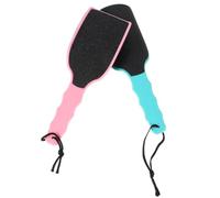 BELLIFFY 2pcs Double-Sided Foot File Callus Exfoliator Hard Skin Remover Pedicure Tool with Ergonomic Non-Slip Handle for Dead Skin and Callus Removal Wet and Dry Feet Space-Saving Hanging