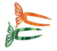 BELLIFFY 2pcs Essential Butterfly Hair Accessories Hairpin Bun for Women Butterfly Hair Pins Chinese Traditional Fashion