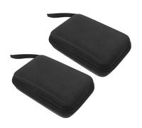 BELLIFFY 2pcs EVA Hard Shell Rectangle Storage Cases with Zipper Closure Shock Resistant Protective Boxes for Diabetic Supplies Earphones Hard Drives Travel-Friendly Organizer for Home and