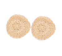 BELLIFFY 2Pcs Exfoliating Sisal Shower Balls Beige Natural Handmade Bath Scrubbers for Gentle Skin Cleansing and Massage Durable Body Loofah for Bathroom and Spa Use