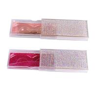 BELLIFFY 2pcs Eyelash Storage Boxes Lash Tray Organizer Shiny False Eyelash Case Candy Design Easy to Use Fluffy Wispy