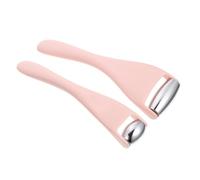 BELLIFFY 2Pcs Face Massage Rollers for Women Eye Care and Facial Roller Tool Ergonomic Design for Wrinkle Reduction Skin Care Absorption and Puffiness Relief Pink
