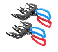 BELLIFFY 2PCS Fish Grabber Clamp with Spring Iron Fishing Gripper Tool for Secure Fish Holding Removal Plastic Coated for Freshwater and Saltwater Outdoor Fishing Accessory