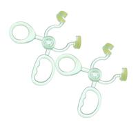 BELLIFFY 2pcs Green Invisible Lens Applicator and Remover Tools for Lenses, Portable Reusable Lens Wearing Sticks for Travel and Home Use