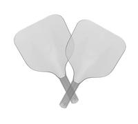 BELLIFFY 2pcs Hairspray Face Mask Shield for Haircuts Protective Salon Cover with Handle Prevents Hair Spray Mess for Barbers and Home Use