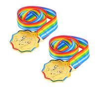 BELLIFFY 2pcs Lightweight Ice Skating Medals with Unique Ice Snow Design for Youth and Kindergarten Sports Days Roller Skating Competitions and Participation Awards