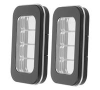 BELLIFFY 2pcs Magnetic Empty Makeup Tray Portable Eyeshadow Pallet with Compact Storage for DIY Eyebrow Powder Blush Travel-friendly Cosmetic Organizer