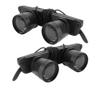 BELLIFFY 2pcs Magnifying Headband Loupe Glasses for Fishing Crafting Magnifier Hands Telescope Viewing at Outdoor Bird Watching