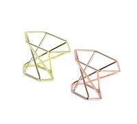 BELLIFFY 2pcs Makeup Powder Puff Holder Stainless Steel Puff Tray Powder Stand Storage Rack for Women Girl Makeup Accessories