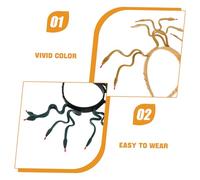 BELLIFFY 2pcs Medusa Headpiece Bendable Snake Hairband Egyptian Queen Costume Deep Green Earthy Gold Pharaoh Headwear for Halloween Cosplay Party