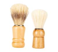 BELLIFFY 2pcs Men S Shaving Beard Brush with Wood Handle Boar Bristle Shave Brush for Beard Grooming Lightweight and Practical for Travel Home Salon Use