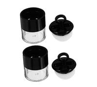 BELLIFFY 2pcs Mini Talcum Powder Dispenser Pressed Powder Box Portable Loose Container