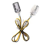 BELLIFFY 2pcs Mini Turn Signal Lights for Motorcycles Shockproof LED Indicator Lamps for Front Rear Blinkers Easy Install Motorbike Accessories for Scooter Dirt Bike Safety
