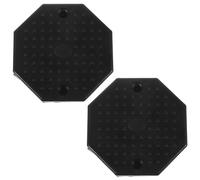 BELLIFFY 2pcs Octagonal Rubber Jack Pads for Vehicle Lifts Floor Jack Protective Pads with High-strength Rubber Universal Anti-slip Lifting Suitable for Trailers and Rvs