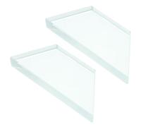 BELLIFFY 2pcs Optical Glass Lens Teaching Apparatus for Physics Experiments, Measuring Refractive Index with Glass Material, for Student Experiment and Teaching Use in Laboratory