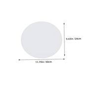 BELLIFFY 2pcs Oval Cotton Canvas Boards for Painting Smooth Primed Surface for Oil Watercolor Paint Mini Pads for Art Classes DIY Projects Artists and Students White Sheets