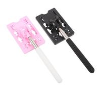 BELLIFFY 2pcs Parking Ticket Gate Telescopic Card Holder Vehicle Pass Swinging Stick for Easy Toll Payment Parking Access Car Tag