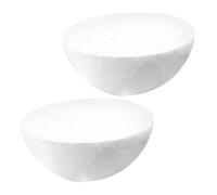 BELLIFFY 2pcs Polystyrene Half Sphere Balls Lightweight Foam Hemispheres for Floral Arrangement Supplies Wedding Party DIY Craft Projects and Model Making