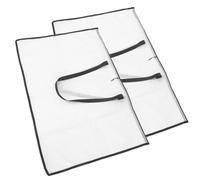 BELLIFFY 2pcs Portfolio Storage Bag for Posters and Drawings Large Capacity Transparent File Folder Handheld Design for and Organization
