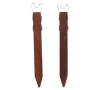 BELLIFFY 2pcs Pottery Foot Trimmer Tools with Wooden Handle, Ergonomic Design for Reducing Chipping and Nonslip Grip, Compact Clay Modeling Tools for Home Studios and Schools