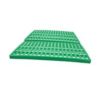 BELLIFFY 2pcs Rabbit Cage Floor Pads Round Hole Ventilation Sturdy ABS Plastic Mats Easy Clean Waste Leakage Design for Rabbits Chinchillas Small Pets