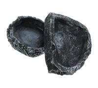 BELLIFFY 2pcs Reptile Feeding Bowl Water Dish Food Feeder for Tortoises Lizards Snakes for Terrarium Use Safe Material for Reptile Drinking and Eating