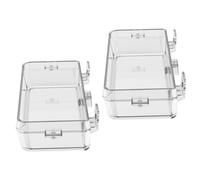 BELLIFFY 2pcs Reptile Pet Bowls with Suction Cups, Small Reusable Feeding Basins, Escape-proof Food Dishes for Lizards and Small Reptiles in Terrariums