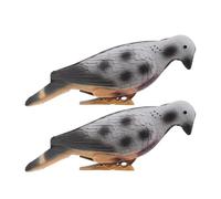BELLIFFY 2pcs Reusable Eva Foam Dove Shaped Archery Animal Target for Hunting Practice and Training, Easy to Clean Realistic Simulation Pigeon Figure for Outdoor Shooting