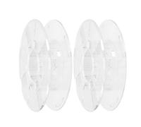 BELLIFFY 2pcs Reusable Transparent Plastic Printer Filament Spool Holder Lightweight Clear Filament Winding Reel for Printing Materials Portable for Home Office Workshop Use
