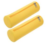 BELLIFFY 2pcs Silicone Lazy Drawstring Makeup Bag Cosmetic Travel Bag for Brush Storage Portable Cosmetics Brush Zipper