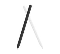 BELLIFFY 2pcs Silicone Pencil Covers Compatible with Apple Pencil Premium Protective Sleeves in Black and White Scratch-resistant for Stylus Pens with Magnetic Pairing Maintained
