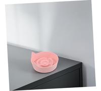 BELLIFFY 2pcs Slow Feeder Cat Bowl Non-slip Cat Ear Shape Slow Eating Dish for Kittens Puppy Dog Bowls with Design Candy Colors for Home Use