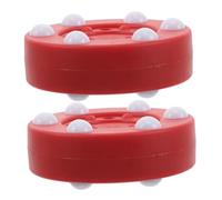 BELLIFFY 2pcs Street Hockey Puck for Indoor and Outdoor Use Impact-resistant Roller Pucks with Tough Build for Training Practice School Parties and Family Gatherings