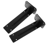 BELLIFFY 2pcs Tv Corner Wall Bracket Wall Mounted Shelf Supports Shelf Brackets for Hanging