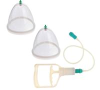 BELLIFFY 2Pcs Universal Negative Pressure Vacuum Cupping Device Large Cupping Can for Body Massage Therapy Home Use Back Waist Abdomen