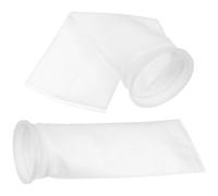 BELLIFFY 2pcs White Aquarium Filter Bags 4 Inch Mesh Sump Felt Socks 150um Pp Material Replacement for DIY Filter Mechanical Filtration Removes Organic Wastes