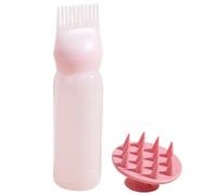 BELLIFFY 2sets Hair Color Root Comb Applicator Bottle with Comb Design for Easy Hair Dying and Oiling Convenient One-hand Use for Home and Salon