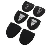 BELLIFFY 3 Pair Neoprene Cycling Shoe Toe Covers Insulated Windproof Overshoes with Reflective Strips for Bike Riding Quick Removal Anti-slip Rainproof Foot Protection