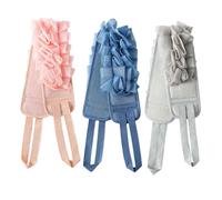 BELLIFFY 3 Pcs Double-Sided Back Scrubber for Shower Exfoliating Bath Strap Pull Handle, Soft Sturdy Material, Suitable for Men and Women, Bathing and Back Cleaning Supplies