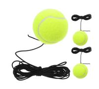 BELLIFFY 3 Pcs Tennis Training Balls with Elastic Rope, Lightweight Rebound Trainer Ball for Single Player Practice, Sturdy Base for Indoor and Outdoor Tennis Exercise