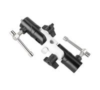 BELLIFFY 3-section Independent Flashlight Holder Heavy Duty Light Stand for Photography U-shape Aluminum Pedestal Accessory