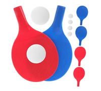 BELLIFFY 3 Sets Lightweight Plastic Table Tennis Paddle and Ball Set for Easy Grip and Design for Young Players Practice and Play