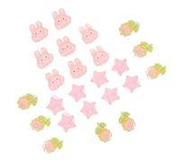 BELLIFFY 3 Sets Nail Separator Toe Spreaders Flexible Soft Silicone Toe Dividers Rabbit Sunflower Star Pattern during Nail Art Application