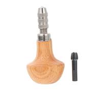 BELLIFFY 3 Sets Pin Vise Set with Wooden Handle Steel Chuck for Jewelry Repair and Watchmaking Tools Suitable for Wood Resin Beads Acrylic PVC Multifunctional Handheld Precision Screwdriver