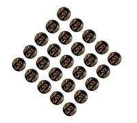 BELLIFFY 300pcs Tibetan Buddhist Om Padme Hum Beads Black for Making DIY Necklace Protection Against Negative