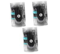 BELLIFFY 300pcs U-shaped Hair Clips for Women Corrugated Stainless Steel Bobby for Buns Updo Hairstyles for Daily Styling Black
