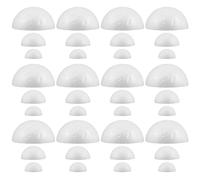 BELLIFFY 300pcs White Polystyrene Half Round Foam Balls for Crafts DIY Decoration Supplies for School Art Projects Christmas Ornaments Floral Arrangements